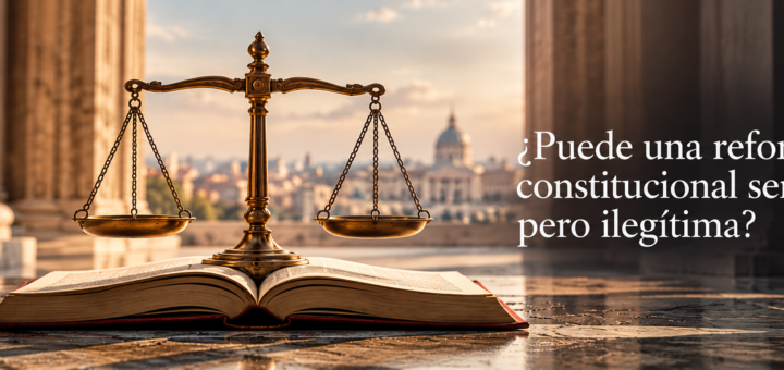 ¿Puede una reforma constitucional ser legal pero ilegítima?